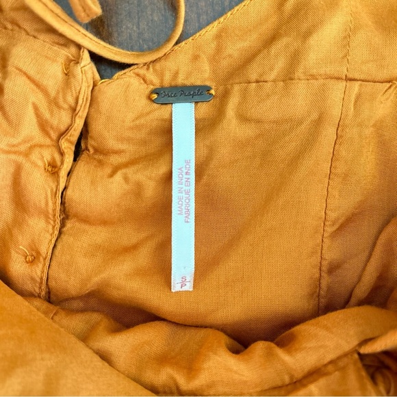 RARE Free People | Rust Halter Open Back Mini Dress - Picture 7 of 8